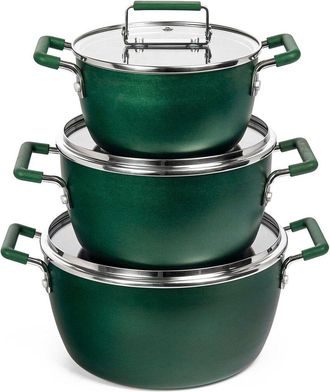 GraniteStone 6pc Nonstick Stackable Nesting Pots