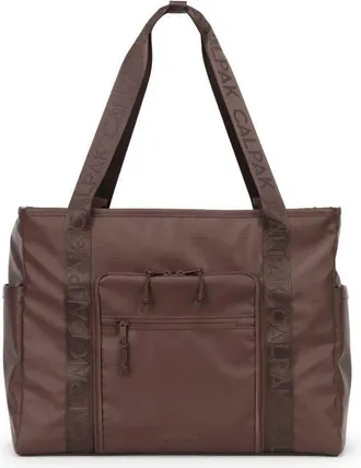 Calpak Terra 35L Water Resistant Zip Tote in Walnut at Nordstrom