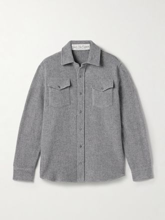 God's True Cashmere Camicia In Cashmere - Grigio