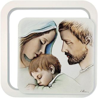 OEM Cuadro De La Sagrada Familia Pintado Sobre Madera Tama&ntilde;o: 11x11cm Sku: Es0620630