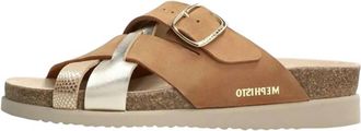 Mephisto Womens Hida Sandal In Light Sand