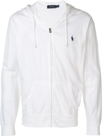 Ralph Lauren Zip-through Sweatshirt - Heren - Vesten met rits - Wit - S - Hoodies & sweatvesten
