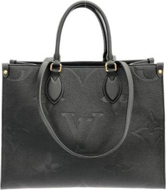 Louis Vuitton Pre-owned On The Go Monogram Empreinte Tote Bag - Dames - Vintage Shopper - Zwart - ONE Size - Vintage
