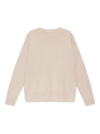 Maliparmi Geribbelde sweater - Beige