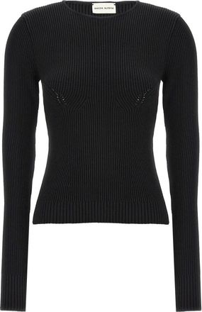 Magda Butrym 07 Sweater - Dames - Ronde hals truien - Zwart - S - Truien & Vesten