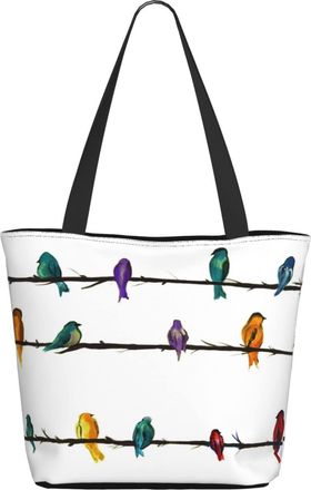 AOOEDM Birds Are Colorful Ladies Shopping Bag 13x11x7in.The Perfect ValentineS Day Gift.It Is The Best ValentineS Day Gift For Mom, Daughter, Wife,Etc