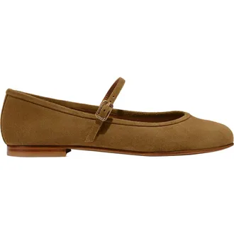 Margaux Eyewear The Demi Jane Flat in Cedar Suede at Nordstrom, Size 36.5