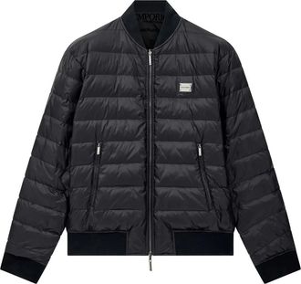 Emporio Armani Donsjack Bomber - Heren - Jassen - Zwart - Maat: XL Zijde