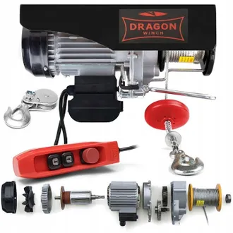 OEM Cabrestante El&eacute;ctrico De Cable De 600 Kg, 230 V, Modelo Dragon, Para Construcci&oacute;n, 0,6 Toneladas
