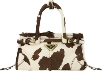 Prada Tassen, Dames, Bruin, ONE Size, Leer, Mini Bonnie