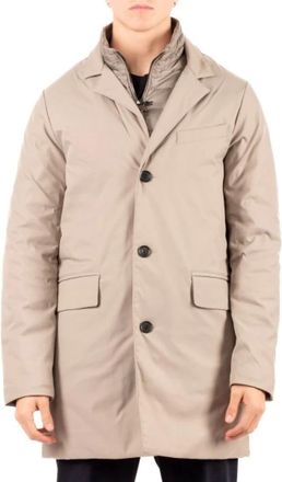 Hetreg&oacute; Jassen, Heren, Beige, 2Xl, Nerys Single-Breasted Coat
