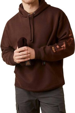 Ariat Rebar Graphic Hoodie In Brown