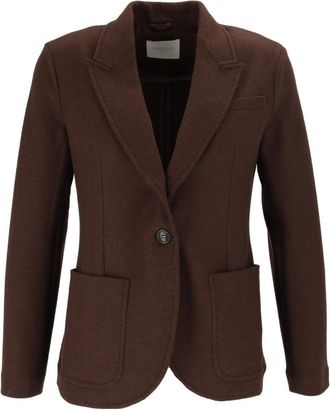 Circolo 1901 Regular Jacket W.B - Dames - Blazers - Bruin - XS - Katoen - Jassen