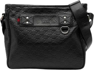 Gucci Pre-owned Cross Body Bags, female, Black, Size: ONE SIZE Pre-owned Crossbody Bag