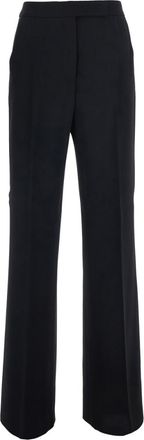 Max Mara Black Regular Flat Front Pants
