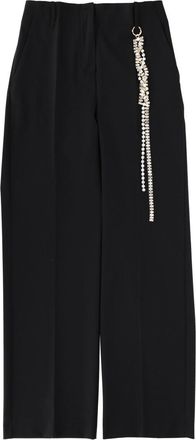 Circus Hotel Neutrals Straight-Leg Virgin Wool Tailored Pants