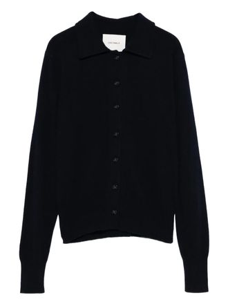 Lisa Yang Cardigan con bottoni - Blu