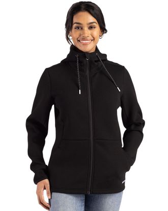 Cutter & Buck Roam Epic Comfort Recycled Womens Full Zip Hooded Jacket