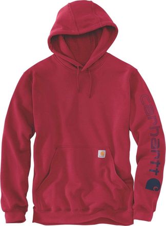Carhartt Work in Progress Hoodie Womens Red Graphic Print Midweight Long Sleeve POSH152