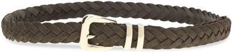 Brunello Cucinelli Mens Brown Calf Leather Bos Taurus Regular Belt