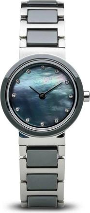 Bering Dameshorloge Keramiek 26 mm Armband Roestvrij Staal- Keramiek 10725-789 - Dames - Horloges - Grijs - ONE Size - Accessoires