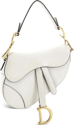 Dior Saddle Handbag Leather Mini shoulder bag - Beige