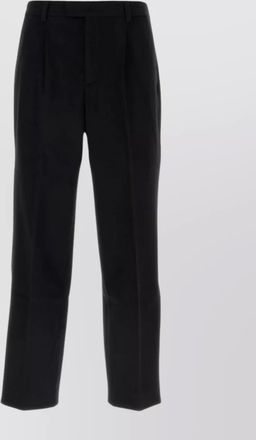 VTMNTS pleated wool trousers with belt loops