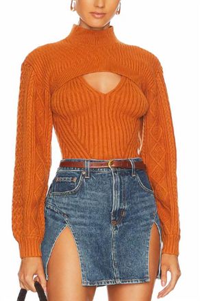 Jonathan Simkhai Elkie Sweater In Penny