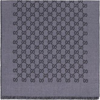 Gucci Double Jacquard GG Wool Scarf