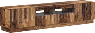 vidaXL Cabinet De Tv Led De 5 Piezas Madera Envejecida Vidaxl