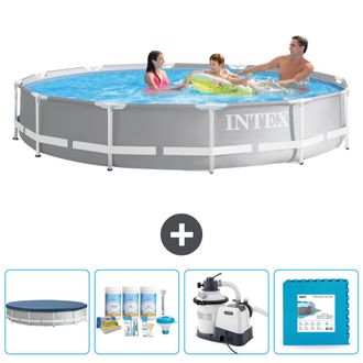 Intex Piscina Prism Frame Redonda - 366x76 Cm - 7-piezas Scb60