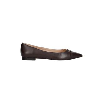 Twinset Zapatos Bailarinas de Piel - Shoes - Mujer - Marr&oacute;n - 37 EU