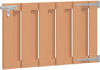 vidaXL Puerta De Jard&iacute;n 100 X 60 Cm Wpc Y Aluminio Marr&oacute;n Vidaxl