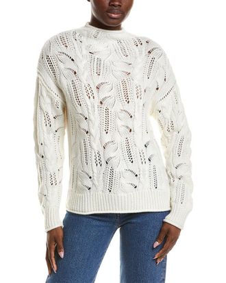 Naadam Premium Wool & Cashmere-Blend Pointelle Turtleneck