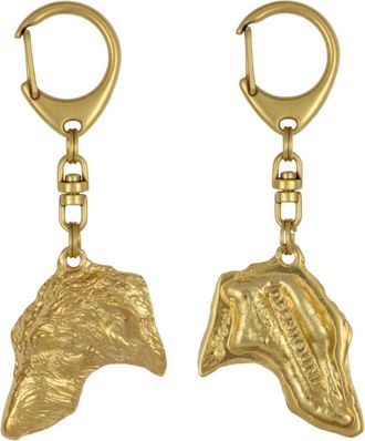 OEM Llavero Con Forma De Perro Ba&ntilde;ado En Oro, Decoraci&oacute;n Para Bolsos, Accesorio De Lujo De Art-dog
