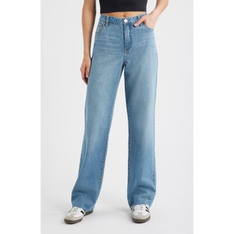 1822 Denim Baggy Straight Leg Nonstretch Jeans in Lambert at Nordstrom, Size 24