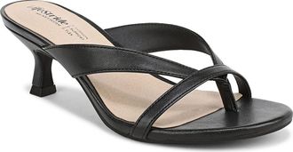 Life Stride Navine Kitten Heel Flip Flop in Black at Nordstrom, Size 8.5