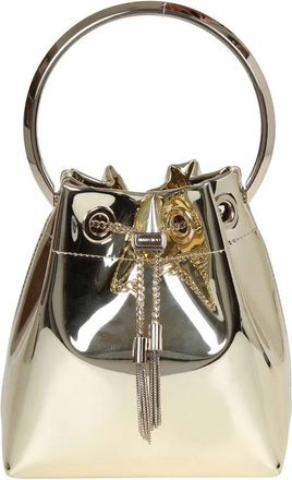 Jimmy Choo London Bon Bon Bucket Bag - Dames - Schoudertassen - Geel - ONE Size - Leer - Tassen
