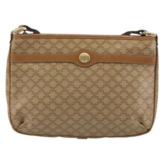 Celine Vintage Macadam Canvas Beige Pvc Backpack Bag (Pre-Owned)