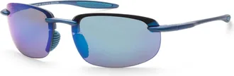 Maui Jim Hookipa Ultra Blue Hawaii Wrap Unisex Sunglasses B676-03 63