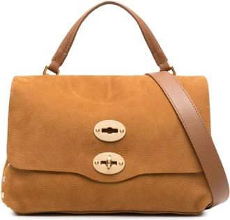 Zanellato Postina Jones Schoudertas - Dames - Handtassen - Bruin - ONE Size - Leer - Tassen