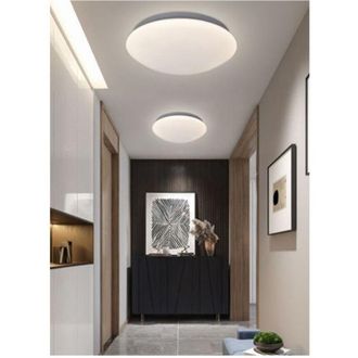Trade Shop Trade Shop Traesio - Trade Shop - Plafoniera Tonda Soffitto 18w Metallo Plastica Ip20 Luce 6500k 4000k 3000k C01-18