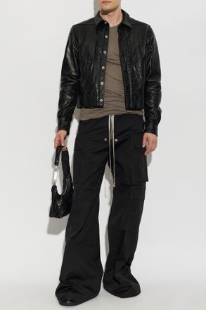Rick Owens T-shirt With A Crew Neck, Mens, Brown