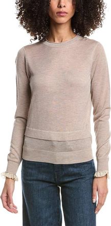 3.1 Phillip Lim Faux Layered Wool & Silk-Blend Sweater