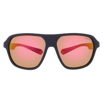 Polaroid Polarized Orange Grey Mirror Pilot Sunglasses PLD 2152/S 0RC2/OZ 59