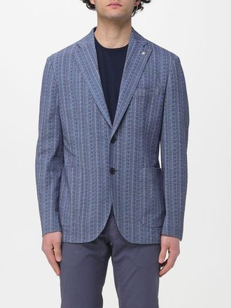 Manuel Ritz Blazer monopetto Manuel Ritz in misto cotone a righe