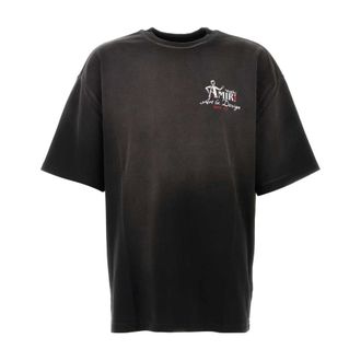 Amiri T-Shirts, male, Black, Size: L Oversized T-Shirt
