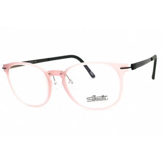 Silhouette Unisex Green Round Eyeglass Frames InfinityView293875