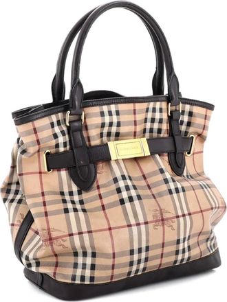 Burberry Golderton Haymarket Coated Canvas Medium tote bag - Toni neutri