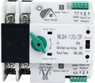 OEM Interruptor De Transferencia De Potencia Dual, Conmutaci&oacute;n R&aacute;pida Autom&aacute;tica 230v Ca 100a Para El Hogar Y La F&aacute;brica